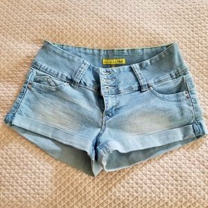 size 7 denim shorts